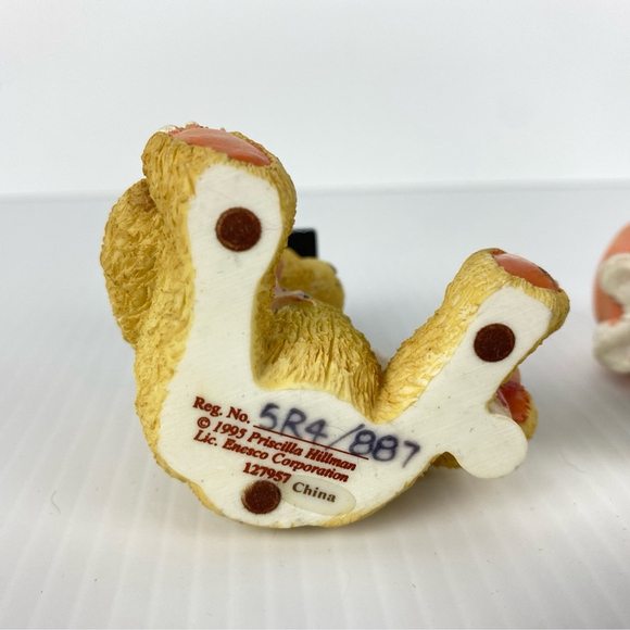 Cherished Teddies 3 Lot Vintage Ceramic Ornaments Mixed Seated Bears - Picture 6 of 7